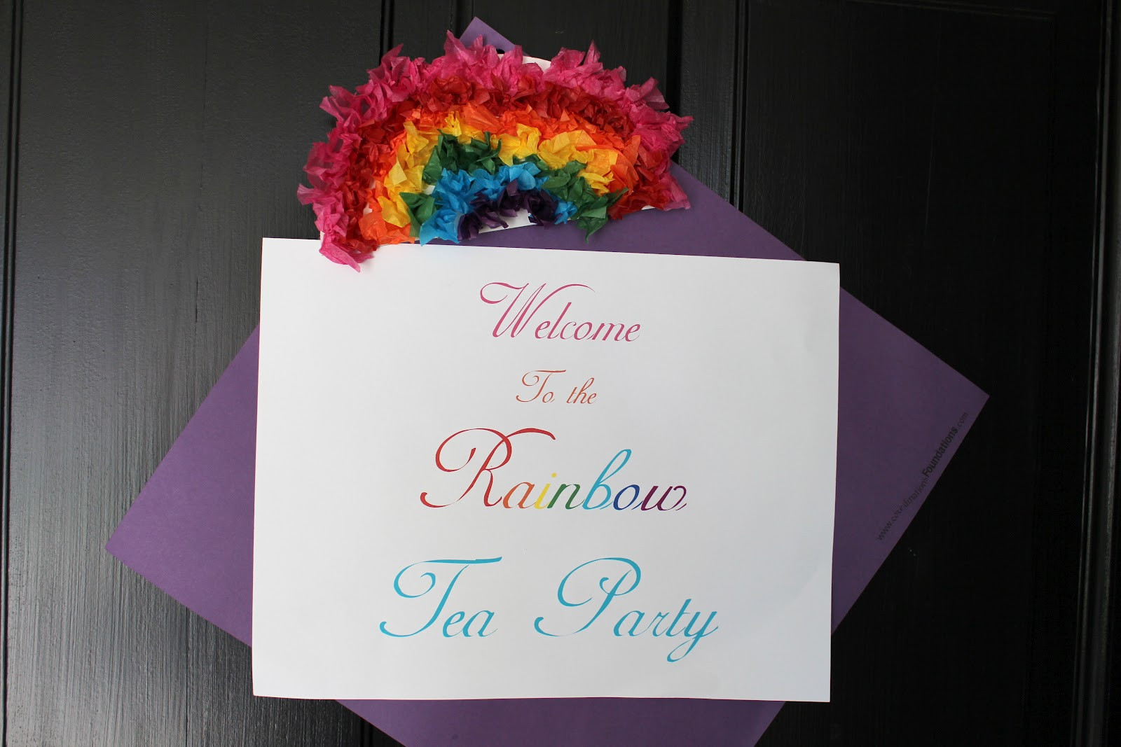 Rainbow Tea Party Ideas
 Not My Own The Rainbow Tea Party