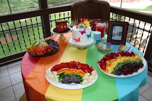 Rainbow Tea Party Ideas
 Orange Fall Table Decoration Ideas For Rainbow Tea grap