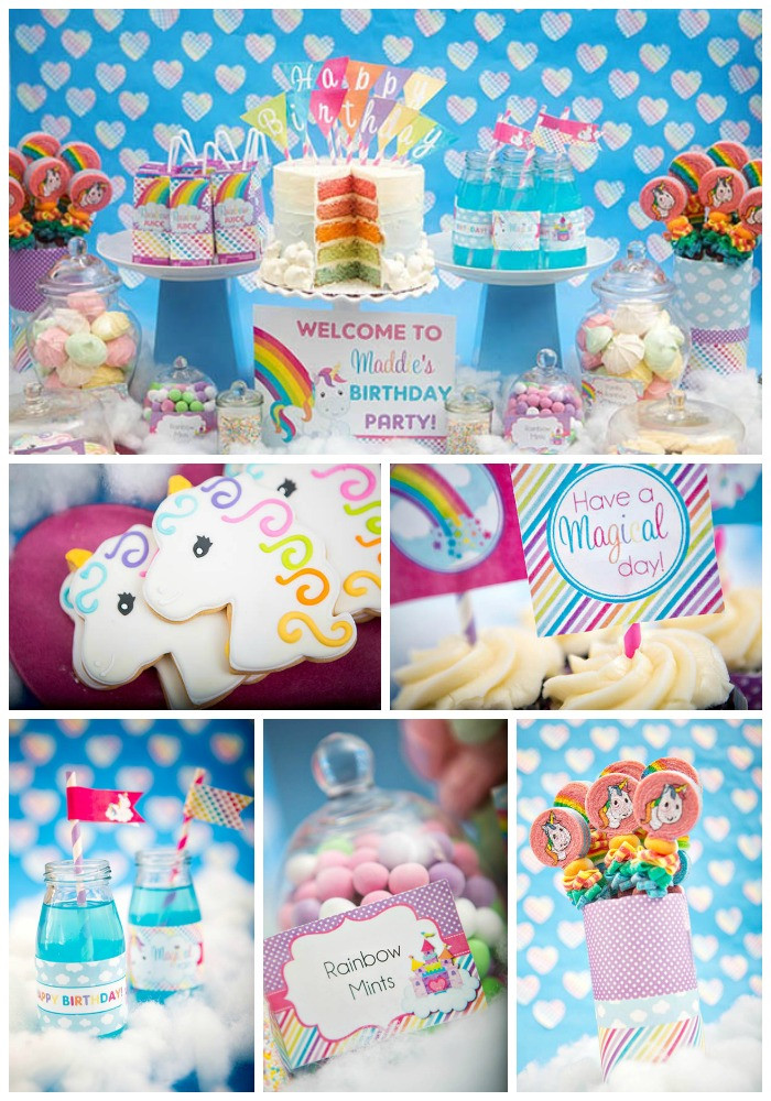 Rainbow Unicorn Birthday Party Ideas
 Rainbow Unicorn Party B Lovely Events