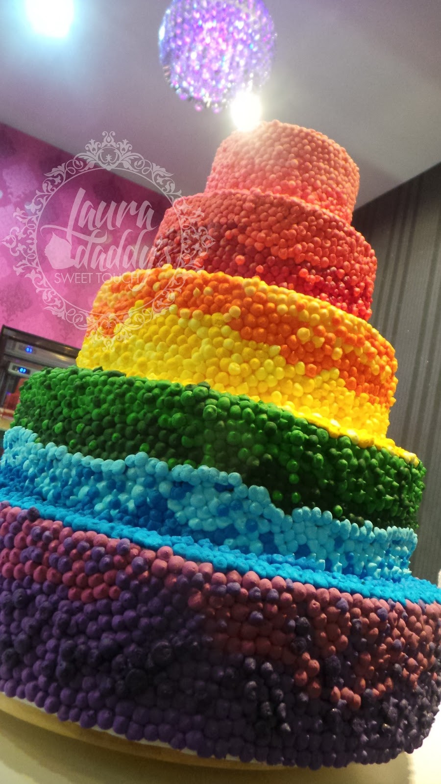 Rainbow Wedding Cakes
 LAURA AND DADDYS MACARONS Rainbow Wedding Cake