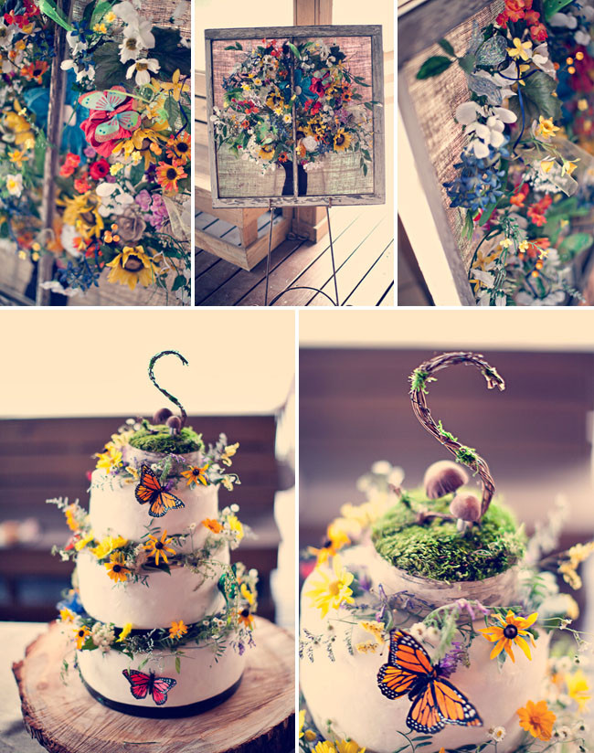 Rainbow Wedding Cakes
 DIY Bohemian Rainbow Wedding Jenn Matt