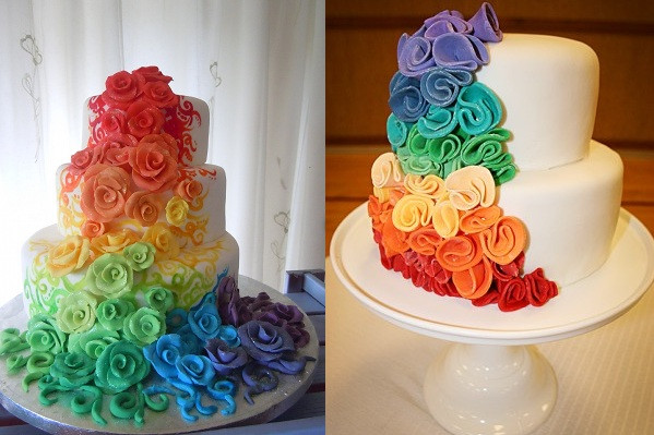 Rainbow Wedding Cakes
 "robots" "" "author" "Equally Wed" "rights