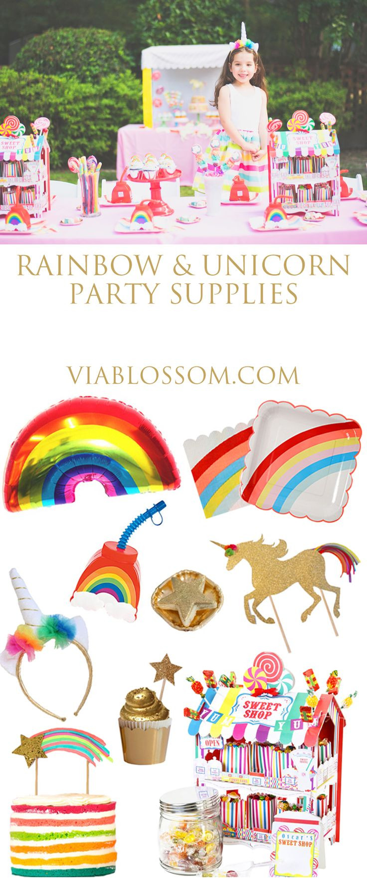 Rainbows And Unicorns Pool Party Ideas
 83 best images about Rainbow and Unicorn Party Ideas on