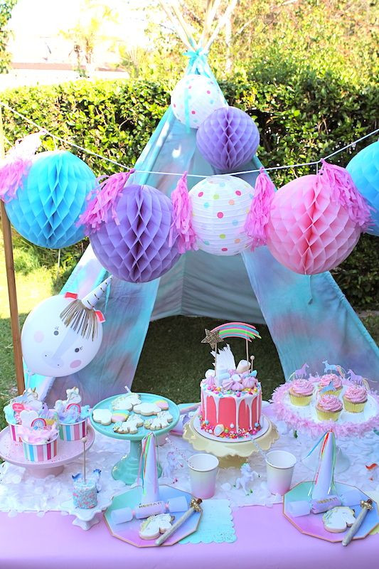 Rainbows And Unicorns Pool Party Ideas
 Image result for outdoor unicorn party