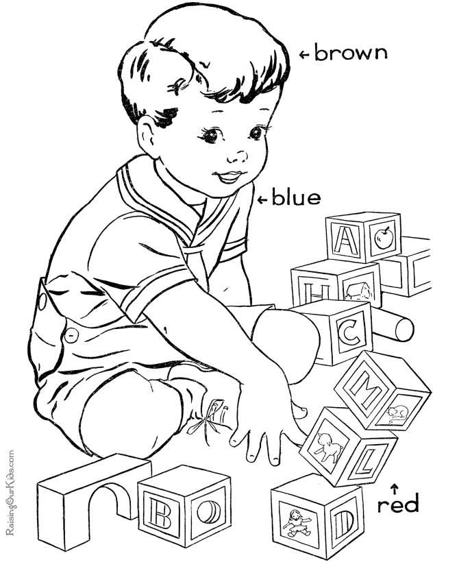 Raising Our Kids.Com Coloring Pages
 Kids learning primary colors 012