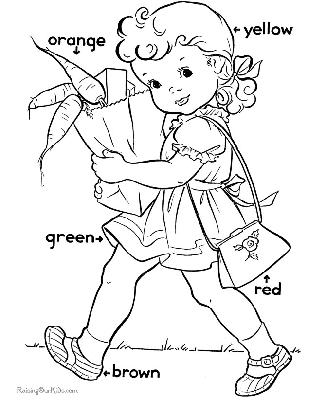 Raising Our Kids.Com Coloring Pages
 Learn colors for preschool 015