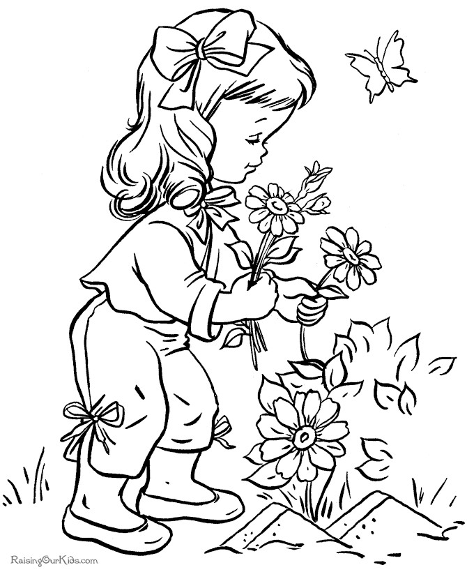 Raising Our Kids.Com Coloring Pages
 pages animal flower