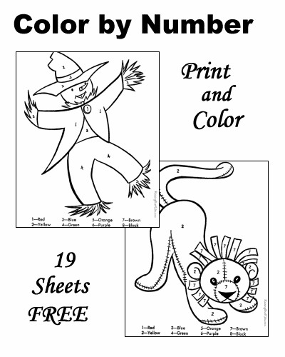 Raising Our Kids.Com Coloring Pages
 Kegiatan mewarnai dengan petunjuk warna Coloring