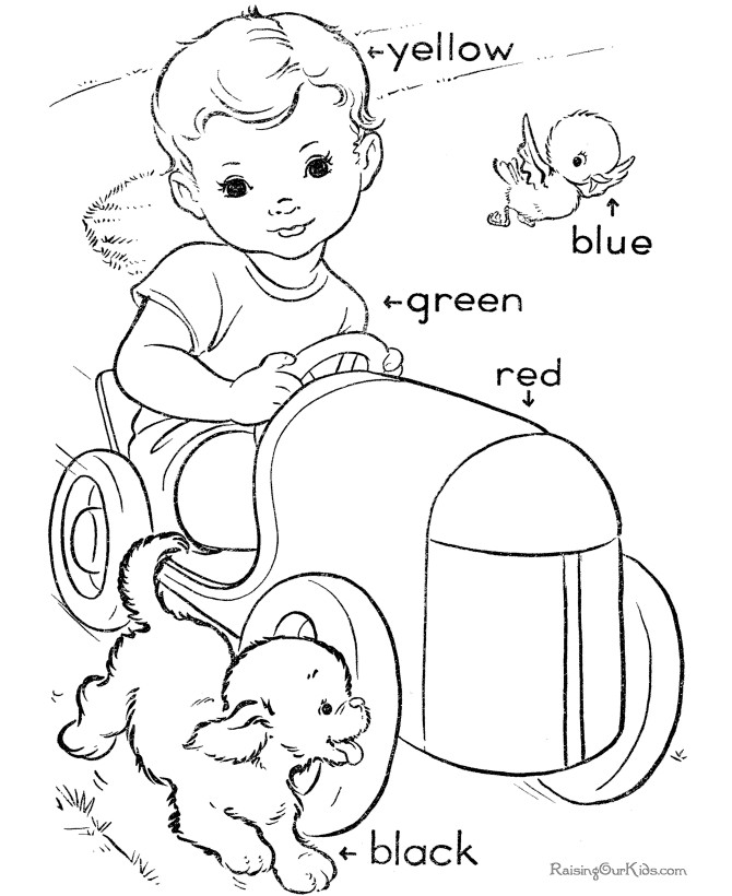 Raising Our Kids.Com Coloring Pages
 Learn Primary Colors 018