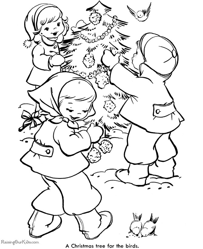 Raisingourkids.Com Coloring Pages
 Kid s Free Printable Christmas Tree Coloring Pages