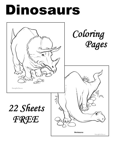 Raisingourkids.Com Coloring Pages
 Recursos para infantil Los dinosaurios