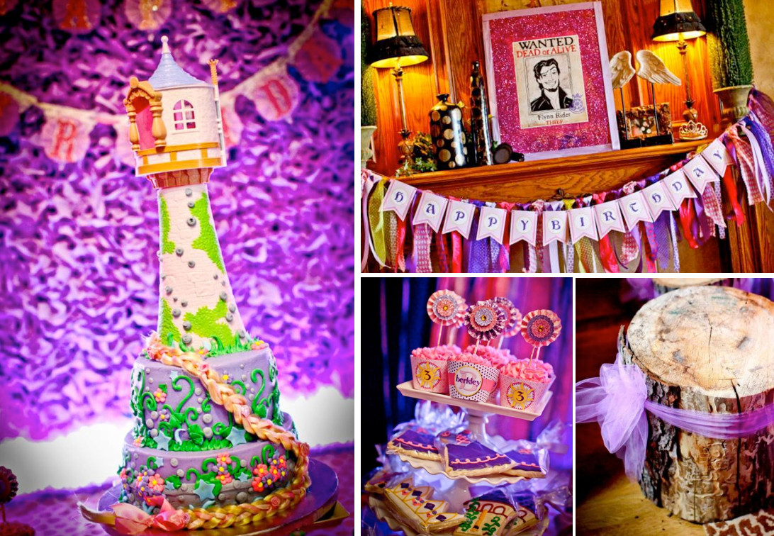 Rapunzel Birthday Party Supplies
 Kara s Party Ideas Rapunzel Tangled Princess Girl 3rd
