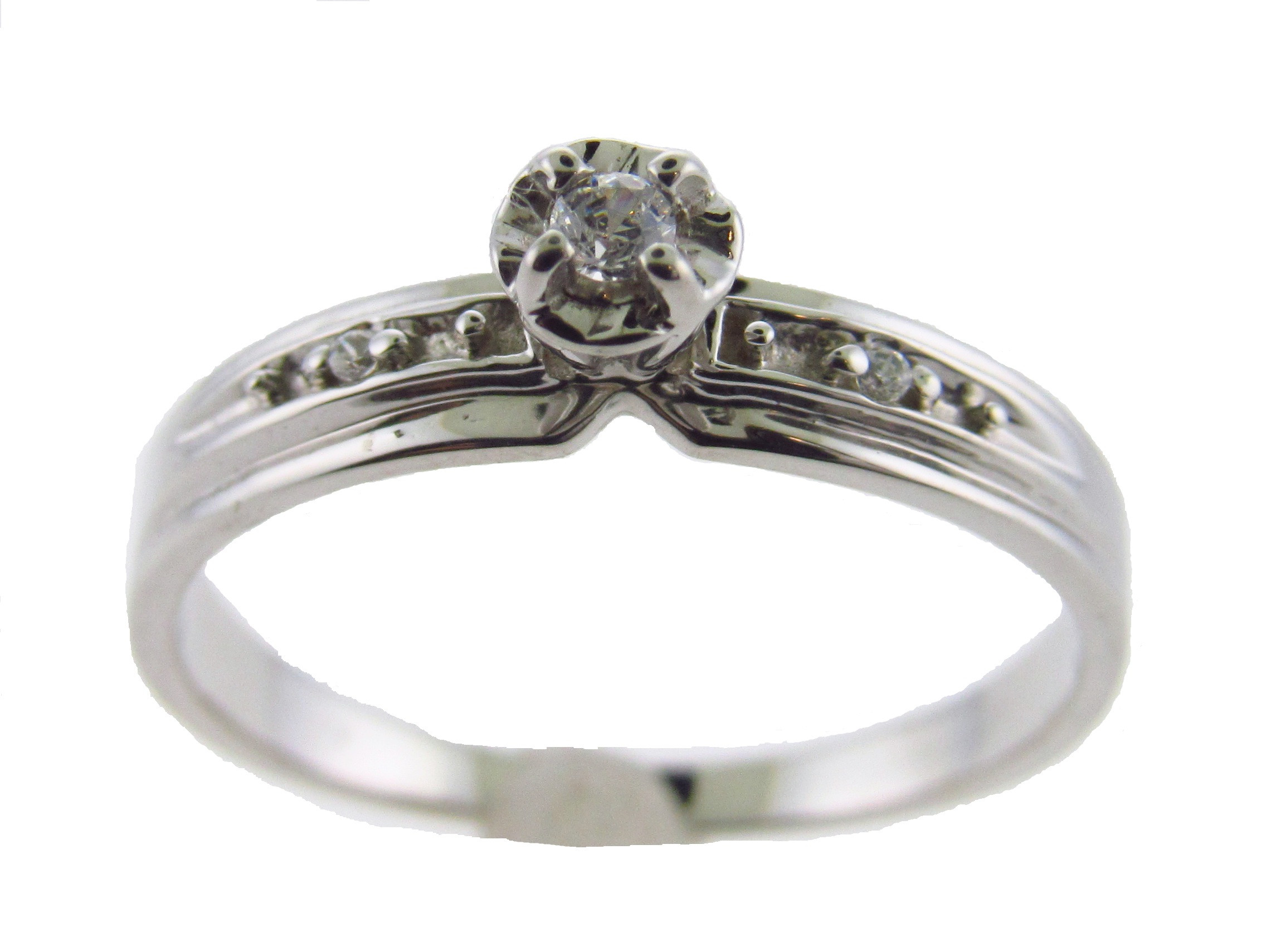 Real Diamond Promise Rings
 Genuine Diamond Engagement Ring Promise Ring 10kt White