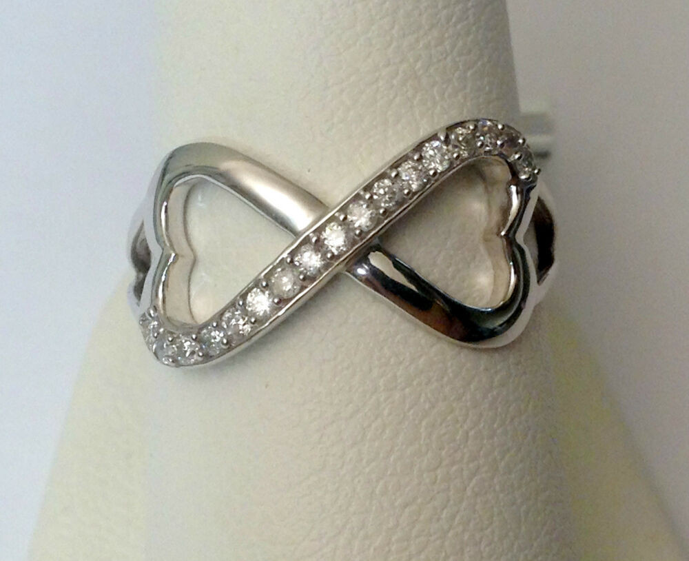 Real Diamond Promise Rings
 Real Diamonds Infinity Hearts Fashion Right Hand Ring