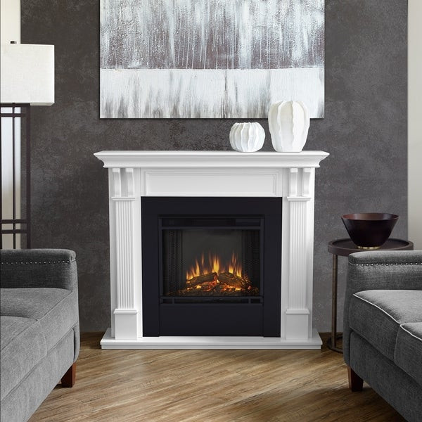 Real Flame White Electric Fireplace
 Shop Ashley White Electric Fireplace by Real Flame Free