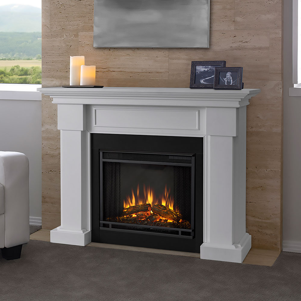 Real Flame White Electric Fireplace
 Real Flame Hillcrest White Electric Fireplace