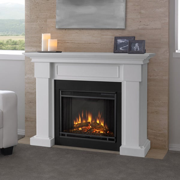 Real Flame White Electric Fireplace
 Shop Hillcrest White Electric Fireplace by Real Flame