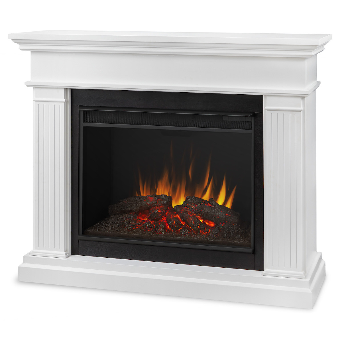 Real Flame White Electric Fireplace
 Real Flame Kennedy Grand Electric Fireplace in White