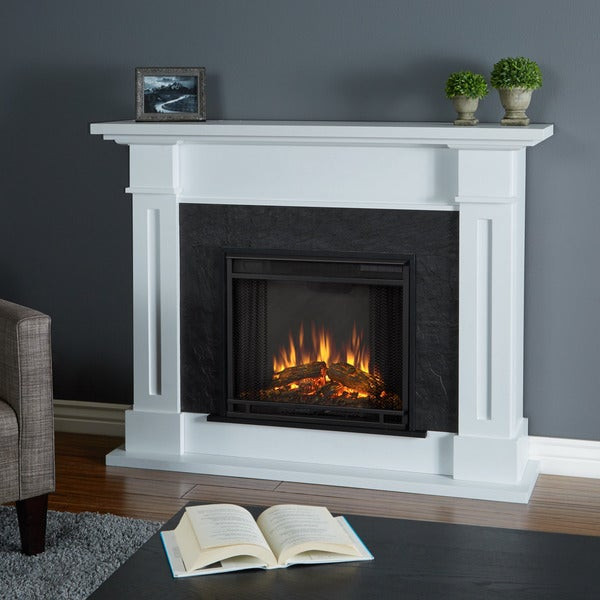 Real Flame White Electric Fireplace
 Shop Kipling Electric Fireplace White by Real Flame Free