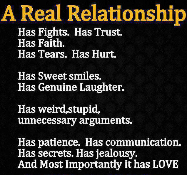Real Relationship Quotes
 A Real Relationship