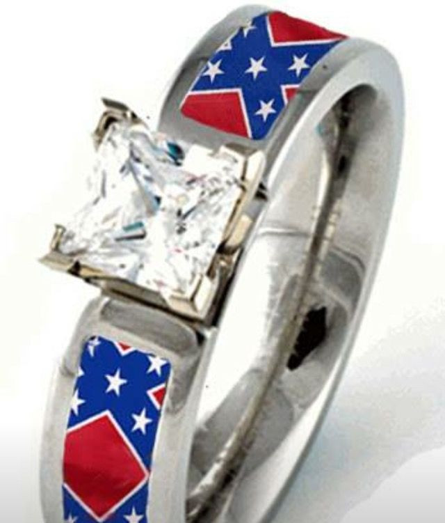 Rebel Flag Wedding Rings
 Pin on blue heelers an others
