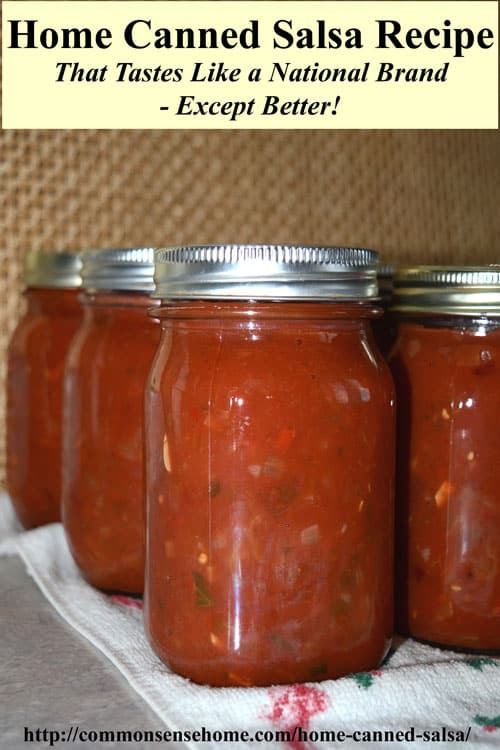 Recipe For Canning Salsa
 Home Canned Salsa