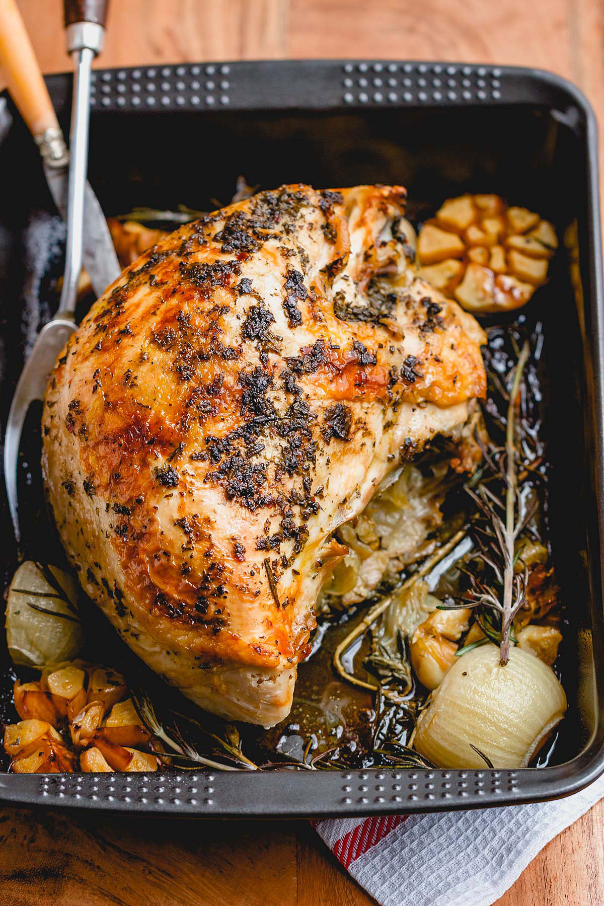 Recipe For Thanksgiving Turkey
 Roasted Turkey Breast Recipe with Garlic Herb Butter