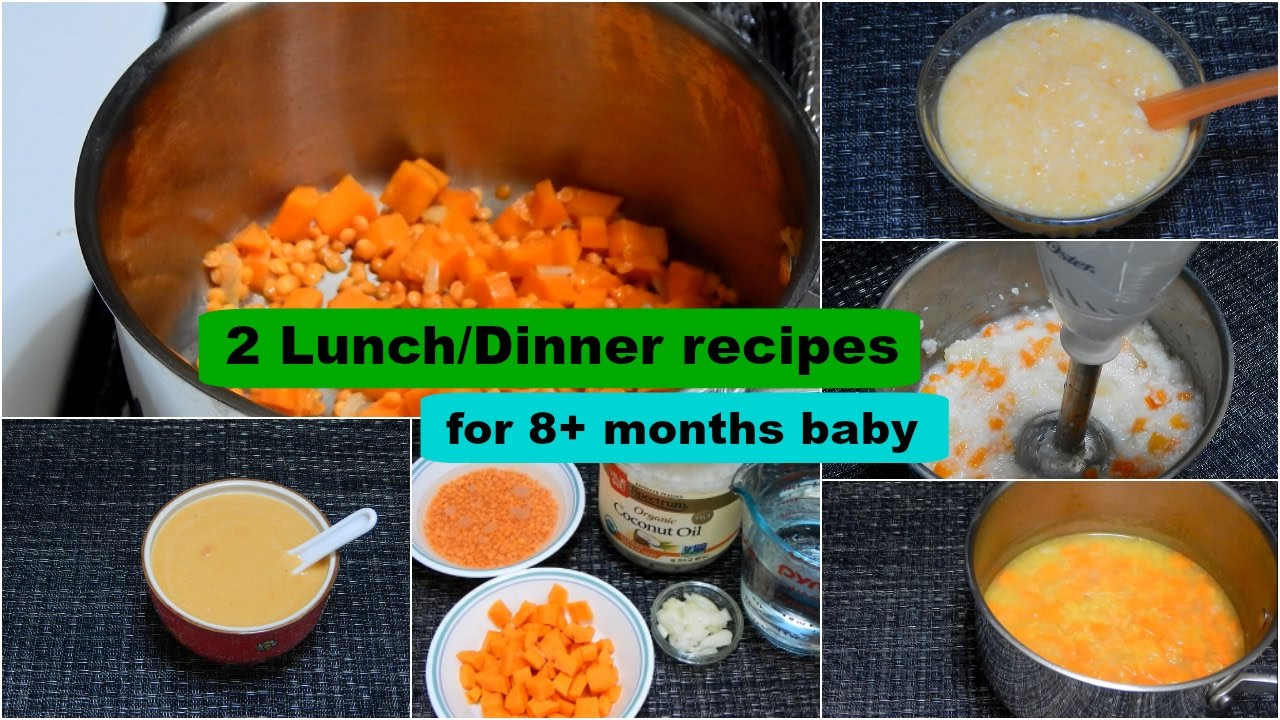 Recipes For 8 Months Old Baby
 2 Lunch Dinner Recipes for 8 months Baby l Healthy Baby