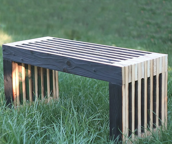 Reclaimed Wood Bench DIY
 Balance Bookshelf The Awesomer