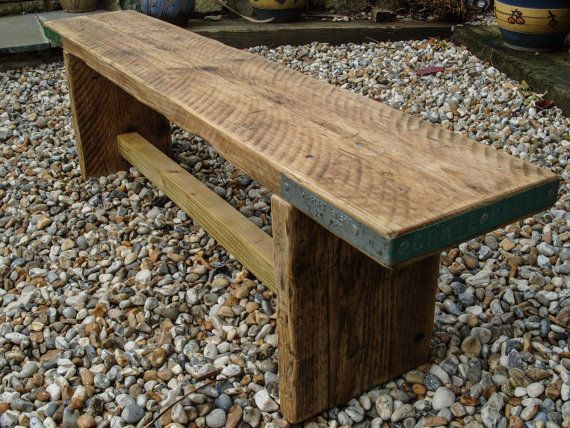 Reclaimed Wood Bench DIY
 Reclaimed Scaffold Board Rustic Simple Wood Bench