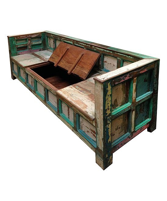 Reclaimed Wood Storage Bench
 Reclaimed Wood Storage Bench Design and Decor