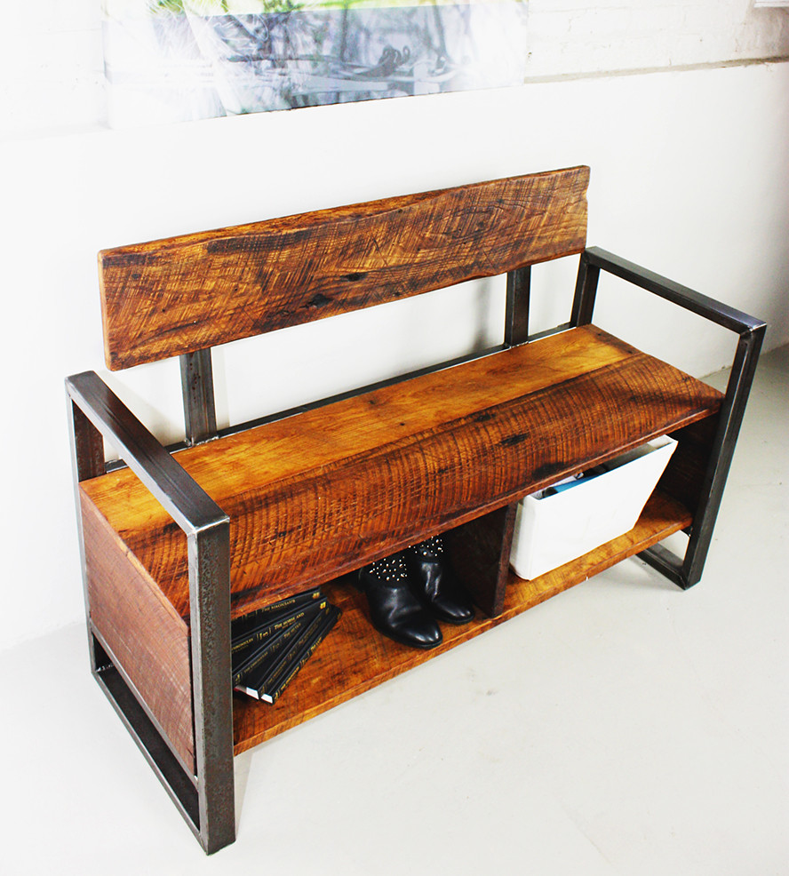 Reclaimed Wood Storage Bench
 Reclaimed Wood Storage Bench Home Furniture