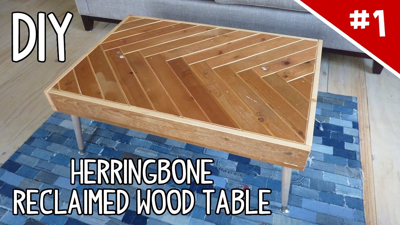 Reclaimed Wood Table DIY
 DIY Herringbone Reclaimed Wood Table Part 1 of 2