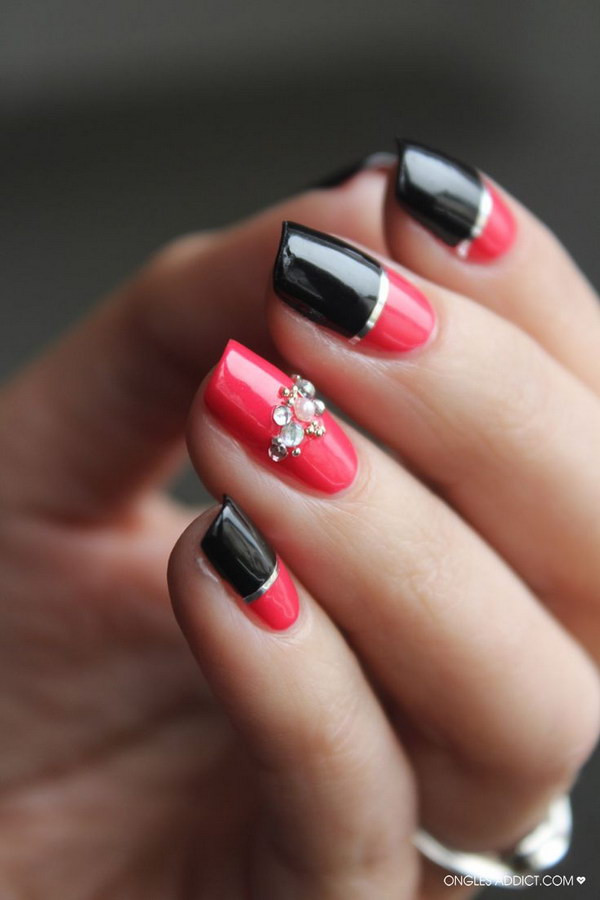 Red And Black Nail Designs
 45 Stylish Red and Black Nail Designs 2017