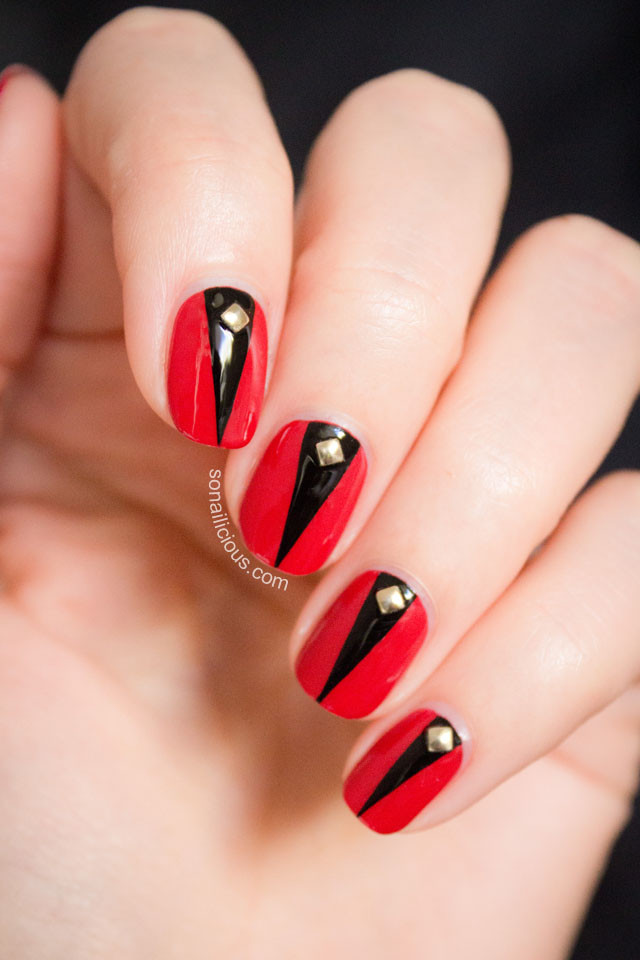Red And Black Nail Designs
 Halloween Nail Art Tutorial II Elegant Halloween Nails