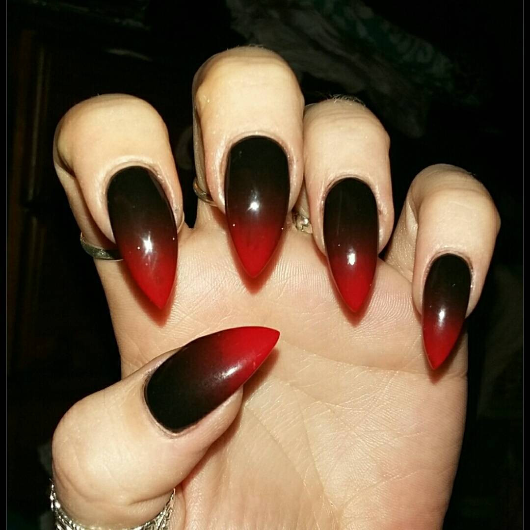 Red And Black Nail Designs
 21 Pointed Nail Art Designs Ideas