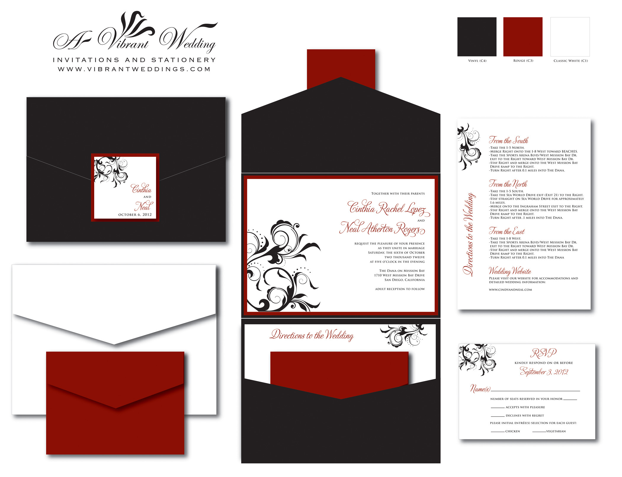 Red And Black Wedding Invitations
 Red Wedding invitation – A Vibrant Wedding