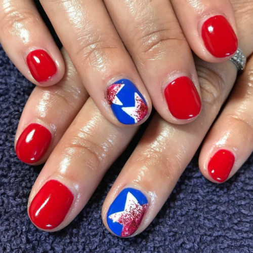 Red And Blue Nail Designs
 red white and blue nail designs