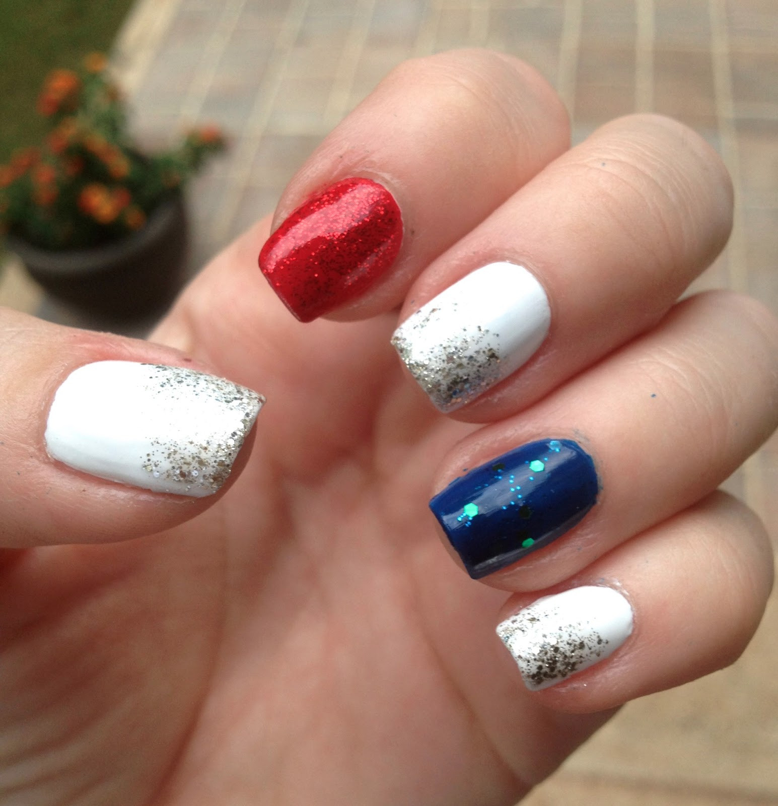 Red And Blue Nail Designs
 TiffanyD Easy Red White And Blue Nails Red White And
