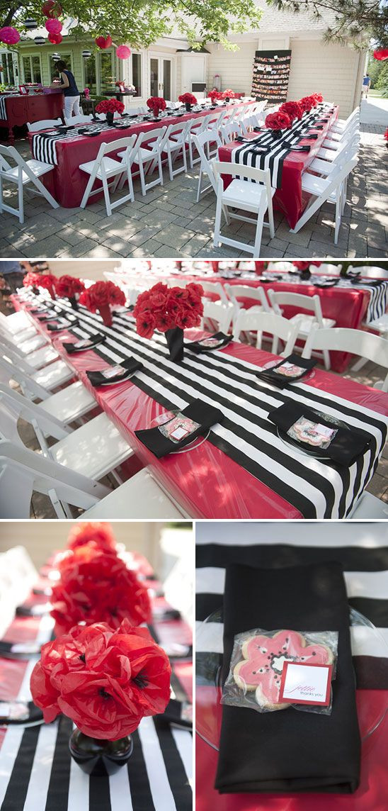 Red And White Graduation Party Ideas
 Pretty Poppy Birthday Party Those are MY cookies at each