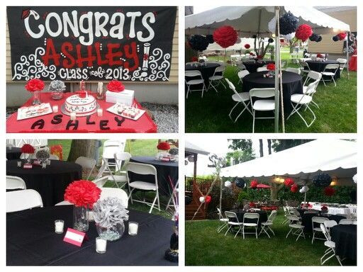 Red And White Graduation Party Ideas
 Pin by Teresa Vazquez on Graduations