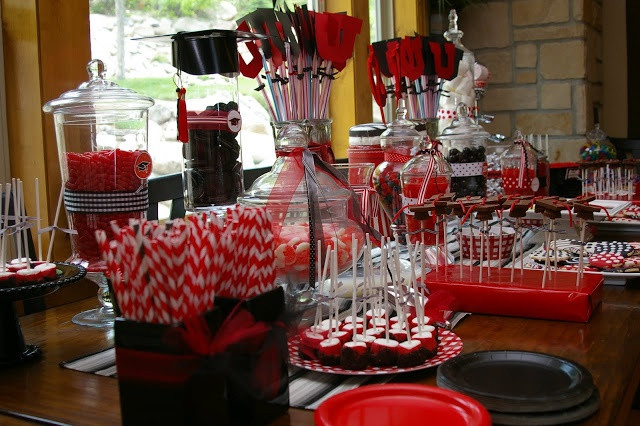 Red And White Graduation Party Ideas
 Graduation Party Red and Black Party Ideas
