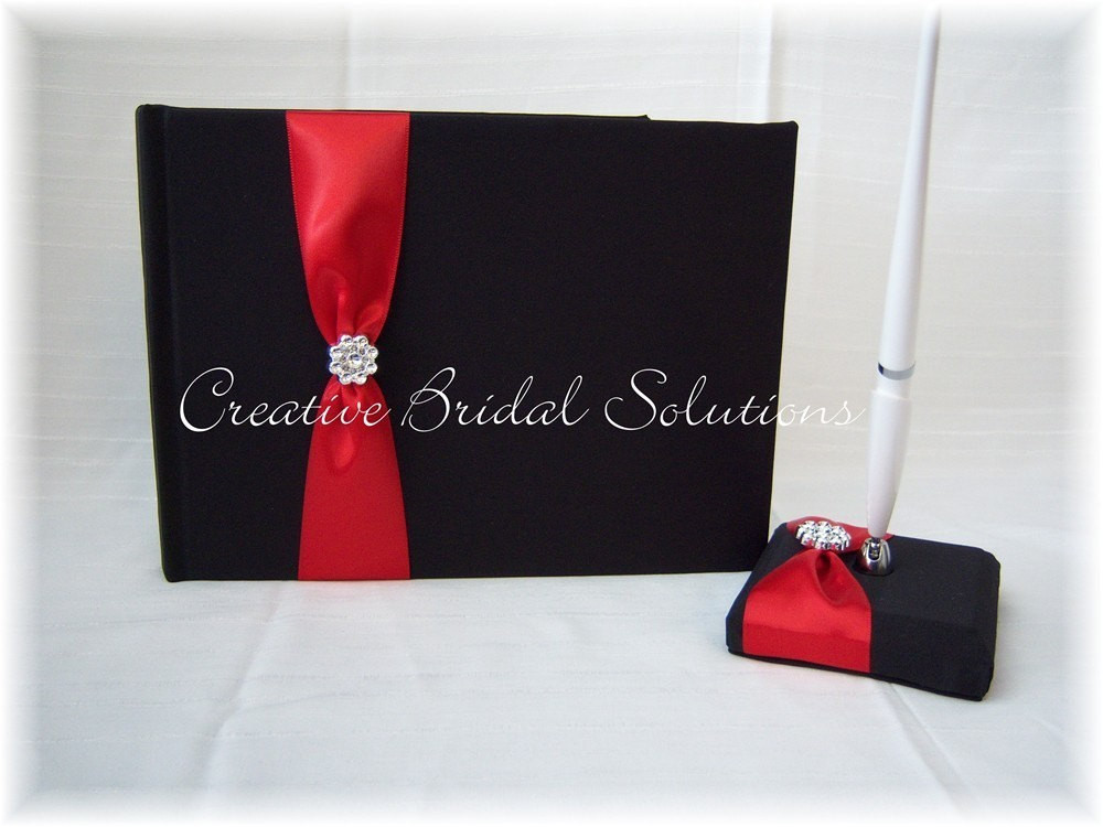 Red And White Wedding Guest Book
 Etsy Your place to and sell all things handmade