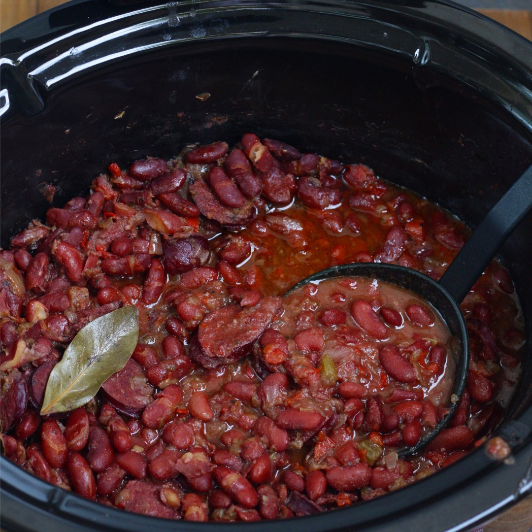 Red Beans And Rice Recipes Slow Cooker
 Crock Pot Slow Cooker Cajun Red Beans and Rice Ev s Eats