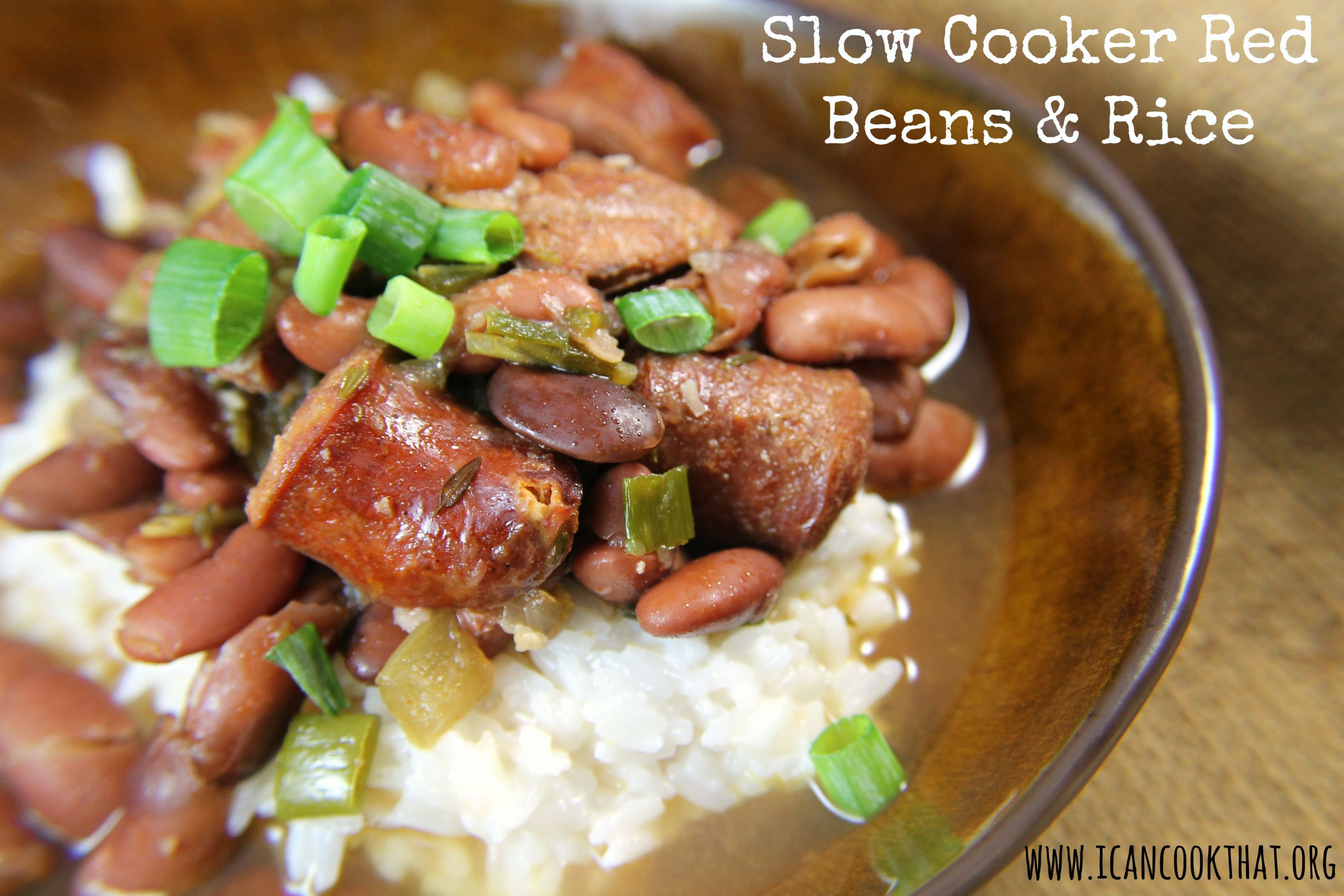 Red Beans And Rice Recipes Slow Cooker
 Slow Cooker Red Beans and Rice Recipe