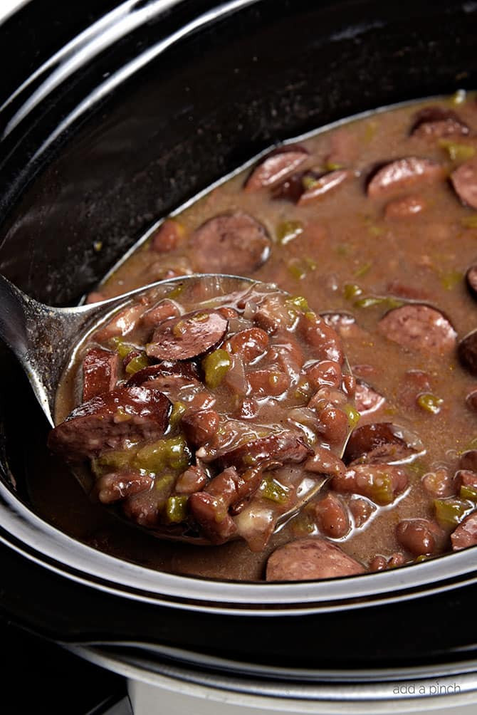 Red Beans And Rice Recipes Slow Cooker
 Slow Cooker Red Beans and Rice Recipe Add a Pinch