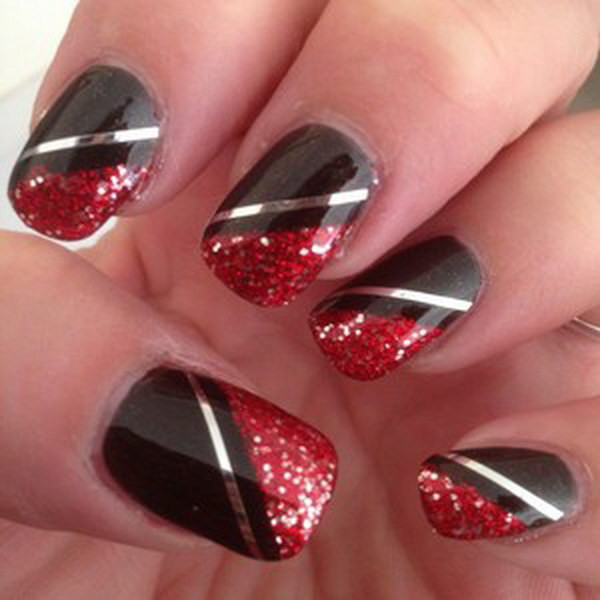 Red Black Nail Designs
 45 Stylish Red and Black Nail Designs 2017