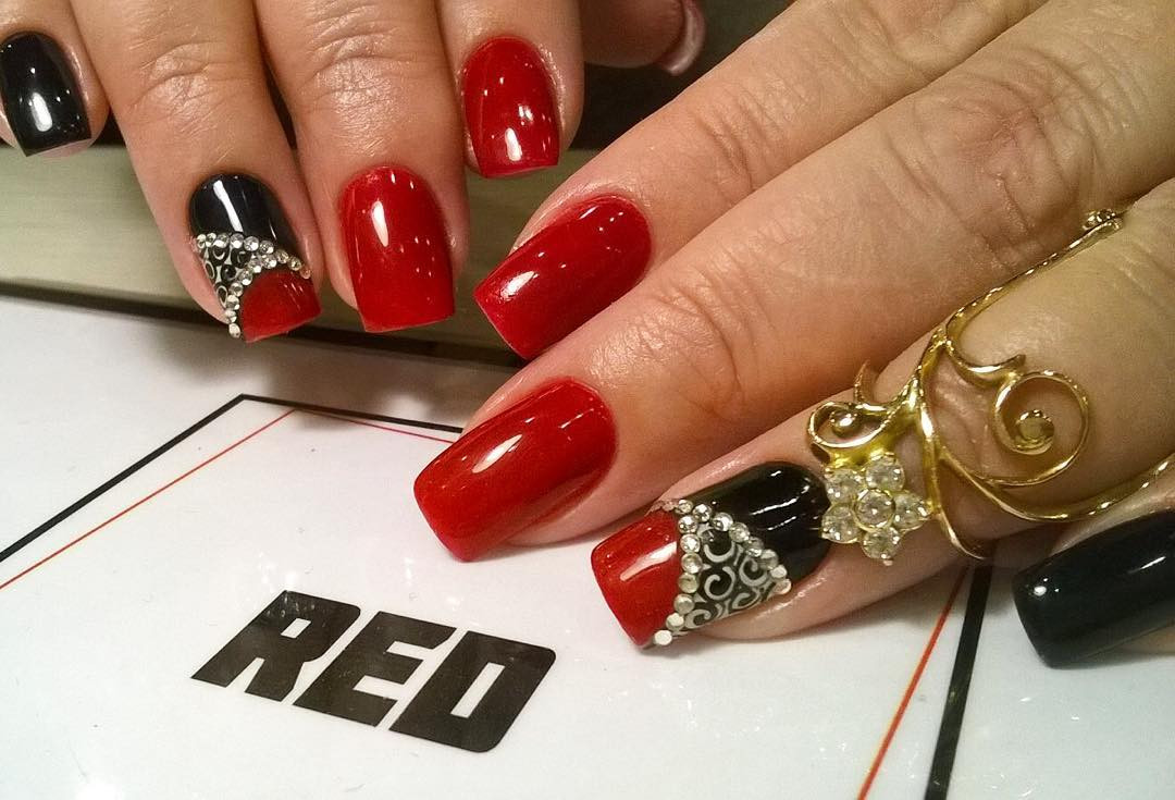 Red Black Nail Designs
 29 Red and Black Nail Art Designs Ideas