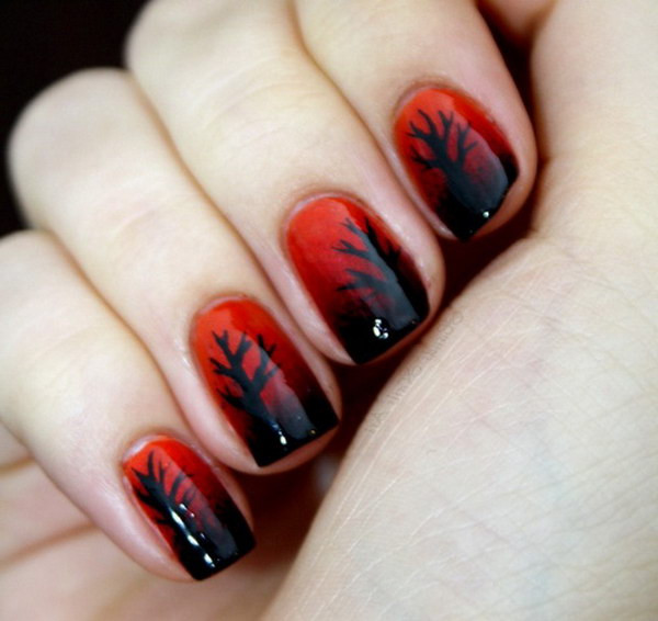 Red Black Nail Designs
 45 Stylish Red and Black Nail Designs 2017