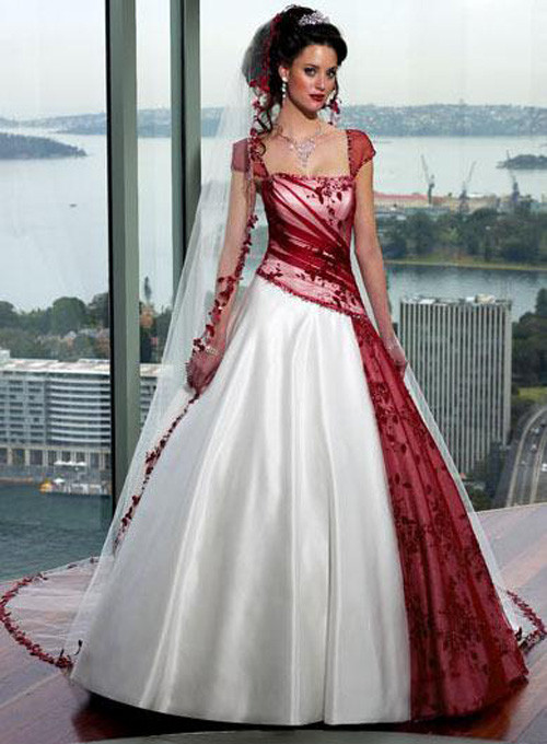 Red Dresses For Wedding
 WEDDING PLAN Mixed White and Red Wedding Dress